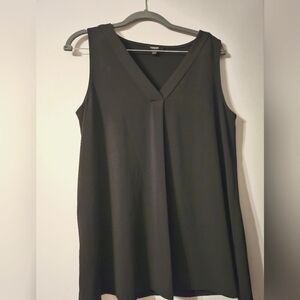 Premise Black Pleated V Neckline - Size S